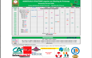Kid athlé / triathlon / open de marche / Aigrefeuille Dimanche 26 avril